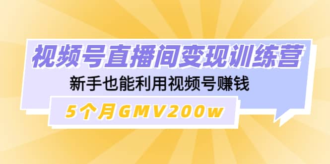 视频号直播间变现训练营-知一项目网